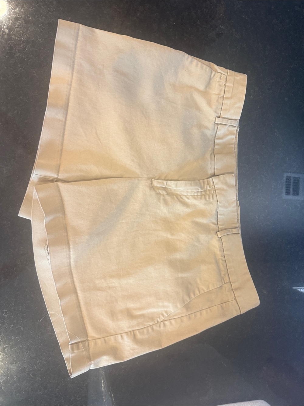 Banana Republic Khaki Cotton Blend Bermuda Shorts